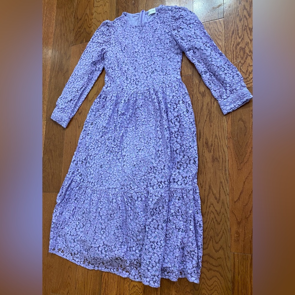 Morley Tiered Midi Lace Dress